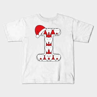 Letter I (Happimola Christmas Alphabet) Kids T-Shirt